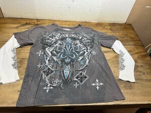 Y2K MMA Elite Thermal Layer Shirt Graphic AOP 2XL Grunge Vintage